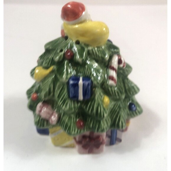 Spode Christmas Tree Santa Presents Salt & Pepper Shakers 3.5" - Picture 6 of 7